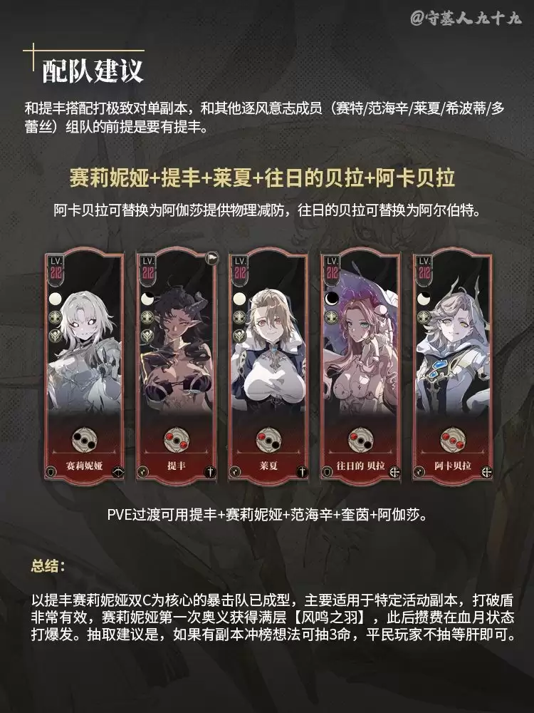 绯赛莉妮娅银角色培养全攻略_wishdown.com 绯赛莉妮娅银角色培养全攻略_wishdown.com