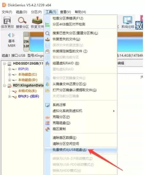 DiskGenius批量格式化U盘教程与详细步骤指南_wishdown.com DiskGenius批量格式化U盘教程与详细步骤指南_wishdown.com