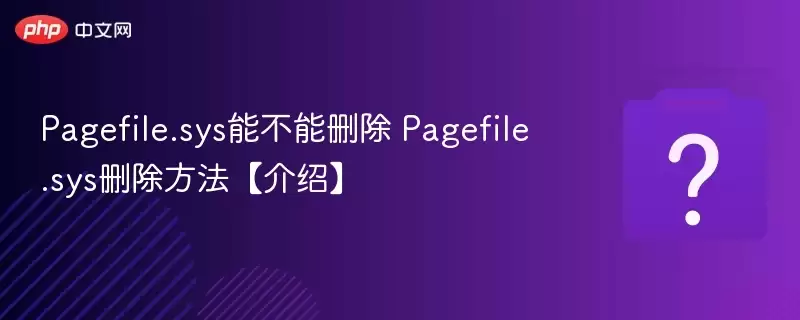 Pagefile.sys�ļ�����ɾ���� ϵͳ�����ڴ�ɾ���̳�