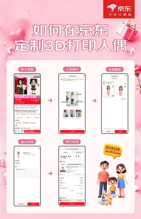 京东宣布上线3D打印定制服务:照片秒变人偶 宠物也能做手办 超还原_wishdown.com 京东宣布上线3D打印定制服务:照片秒变人偶 宠物也能做手办 超还原_wishdown.com
