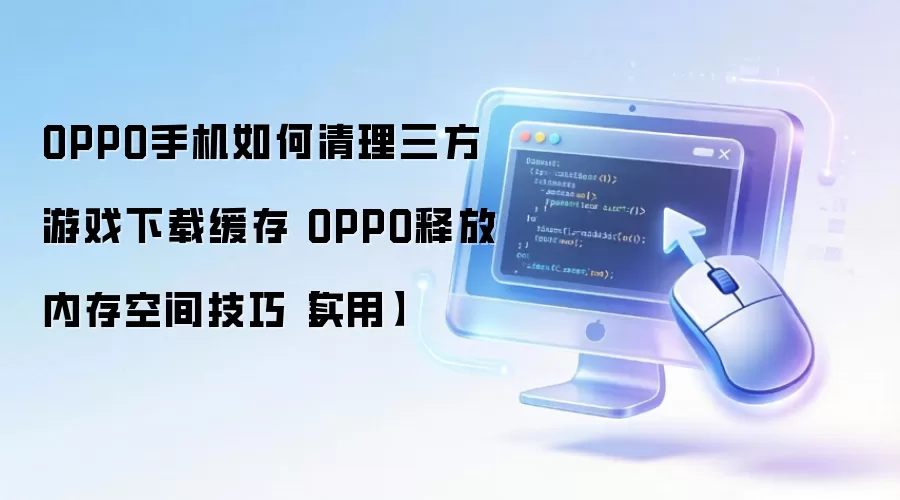 OPPO�ֻ�������Ϸ����̳� �ͷ��ڴ�ռ�ʵ�ü���