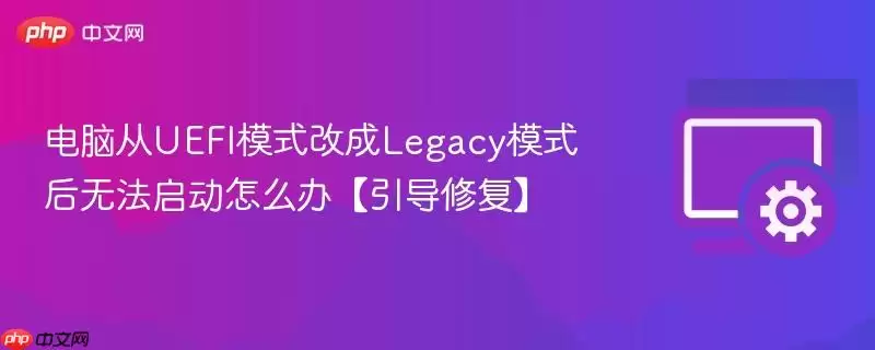 UEFI��Legacy���޷��������ְ��ֽ����޸�����