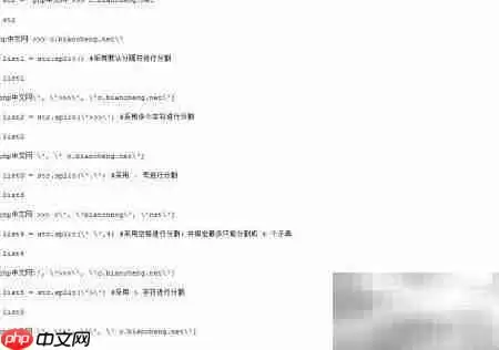 Python split�����÷���⣺�ַ����ָ����ʵ���̳�