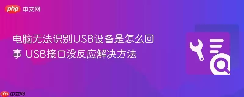 ����USB�ӿ��޷�ʶ���豸�Ľ������