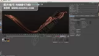 C4D˿�񶯻������̳̣�����ʵ��˿��Ʈ��Ч��