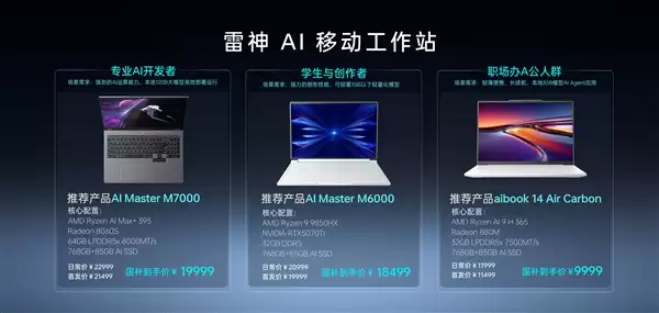 雷神联合AMD发布覆盖三大形态AI工作站产品矩阵_wishdown.com 雷神联合AMD发布覆盖三大形态AI工作站产品矩阵_wishdown.com