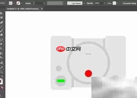 从零开始用AI绘制PS1经典手柄详细教程与技巧_wishdown.com 从零开始用AI绘制PS1经典手柄详细教程与技巧_wishdown.com
