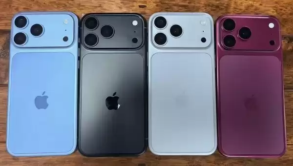 iPhone 18 Pro全系机模曝光 深樱桃红或成年度主打色_wishdown.com iPhone 18 Pro全系机模曝光 深樱桃红或成年度主打色_wishdown.com