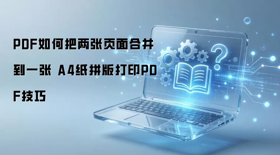 PDF˫ҳ�ϲ���һ��A4ֽƴ���ӡ����