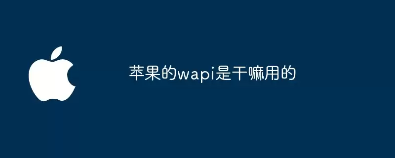 ƻ���豸��WAPI�������ý���