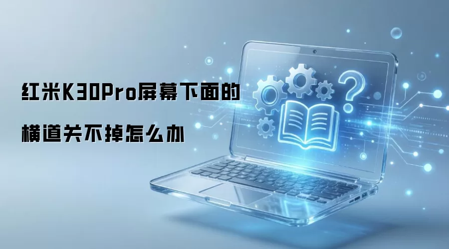 红米K30Pro屏幕底部横条无法关闭的解决方法_wishdown.com 红米K30Pro屏幕下面的横道关不掉怎么办