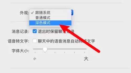 微信Mac版深色模式设置教程_wishdown.com 微信Mac版深色模式设置教程_wishdown.com