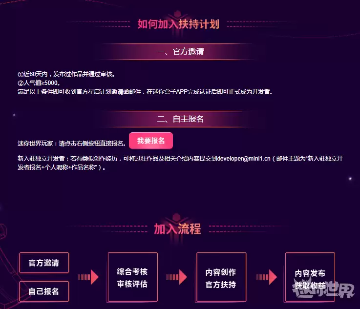 迷你世界开发者申请教程_wishdown.com 迷你世界申请开发者怎么申请