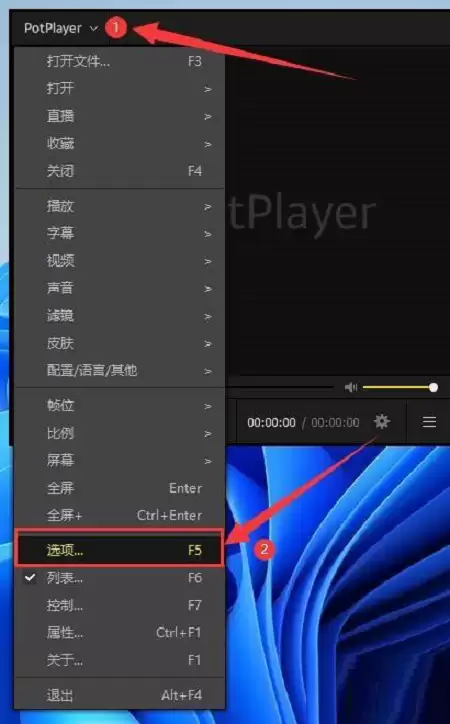 PotPlayer设置视频断点续播功能教程_wishdown.com PotPlayer设置视频断点续播功能教程_wishdown.com