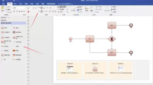 Microsoft Visio绘制业务流程图详细步骤教程_wishdown.com Microsoft Visio绘制业务流程图详细步骤教程_wishdown.com