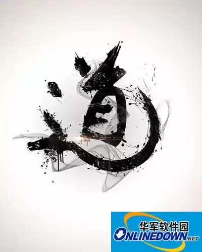 Photoshop水墨字制作教程详解_wishdown.com Photoshop水墨字制作教程详解_wishdown.com