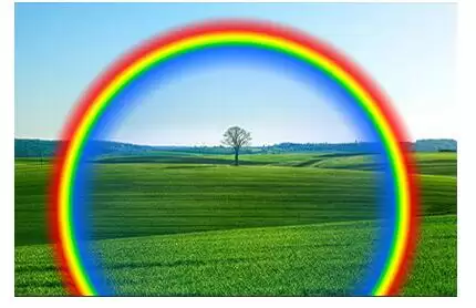 Photoshop彩虹效果制作步骤详解_wishdown.com Photoshop彩虹效果制作步骤详解_wishdown.com