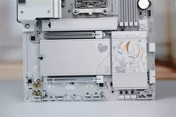 雕妹二次元设计!技嘉B850 AORUS ELITE-P ICE主板图赏_wishdown.com 雕妹二次元设计!技嘉B850 AORUS ELITE-P ICE主板图赏_wishdown.com