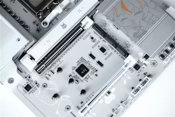 雕妹二次元设计!技嘉B850 AORUS ELITE-P ICE主板图赏_wishdown.com 雕妹二次元设计!技嘉B850 AORUS ELITE-P ICE主板图赏_wishdown.com