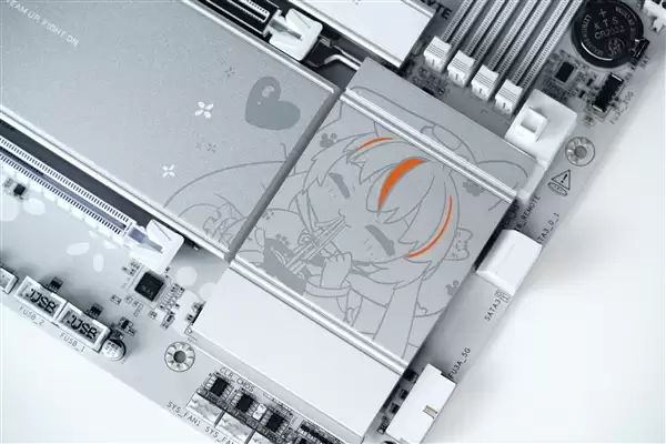 雕妹二次元设计!技嘉B850 AORUS ELITE-P ICE主板图赏_wishdown.com 雕妹二次元设计!技嘉B850 AORUS ELITE-P ICE主板图赏_wishdown.com