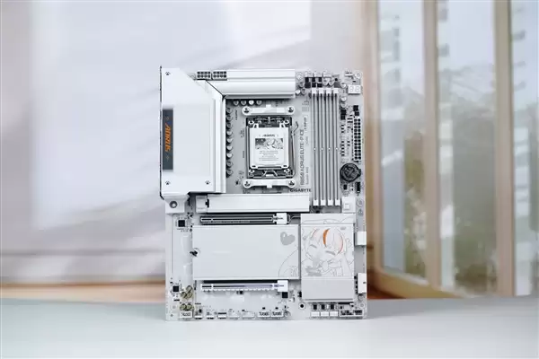 雕妹二次元设计!技嘉B850 AORUS ELITE-P ICE主板图赏_wishdown.com 雕妹二次元设计!技嘉B850 AORUS ELITE-P ICE主板图赏_wishdown.com