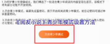 椿和小说青少年模式设置步骤_wishdown.com 椿和小说如何设置青少年模式