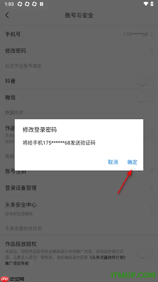 今日头条手机版登录密码设置方法_wishdown.com 今日头条手机版登录密码设置方法_wishdown.com