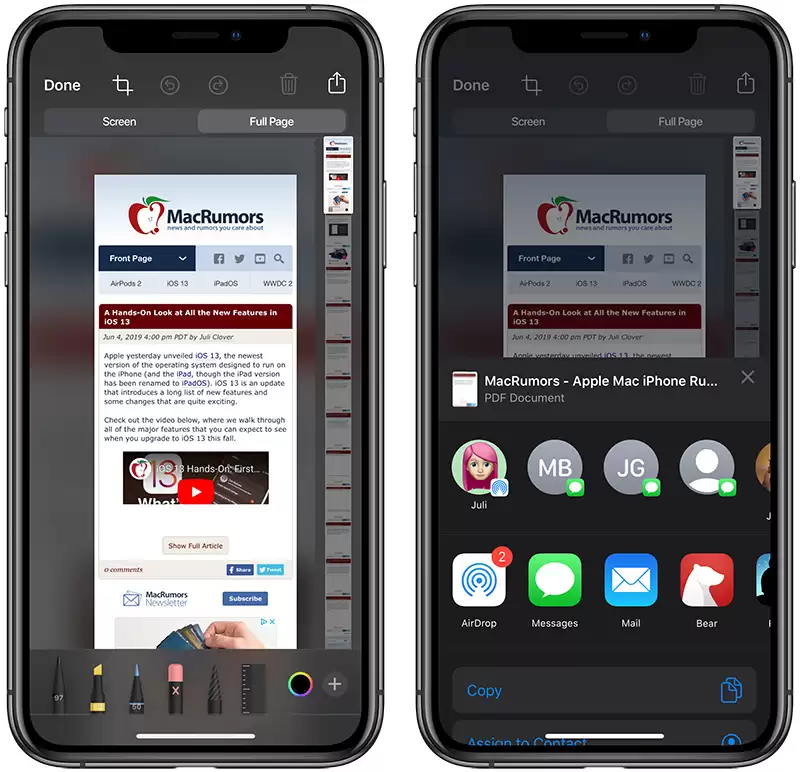 �����iOS 13�н�Safari��ҳ�������ΪPDF��ʽ�ķ���