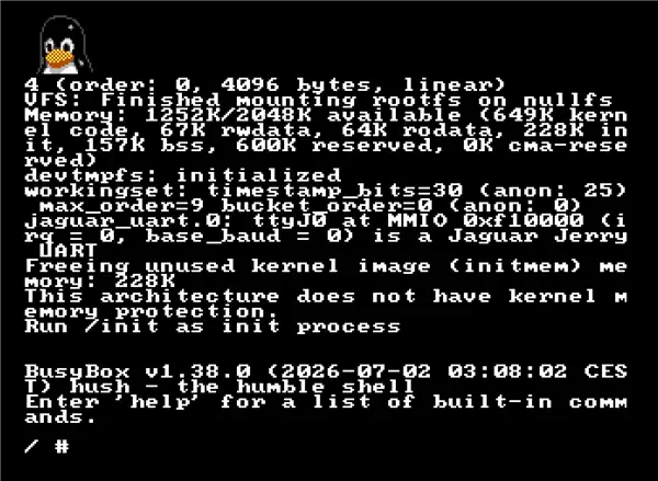 2MB内存跑Linux!开发者征服1993年最失败主机雅达利Jaguar_wishdown.com 2MB内存跑Linux!开发者征服1993年最失败主机雅达利Jaguar_wishdown.com