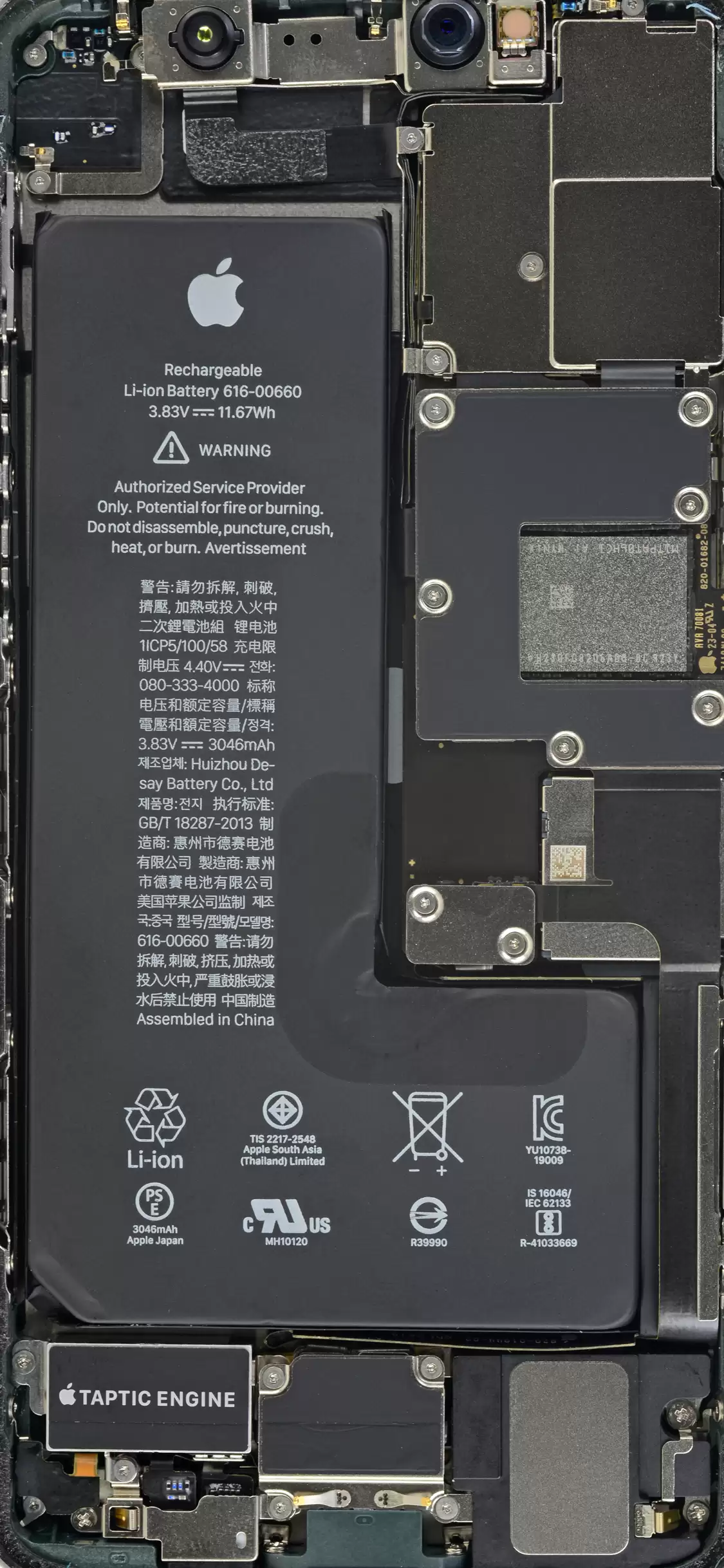 壁纸汇 | iPhone 11 系列内部结构及 X 光透视图(全尺寸)壁纸 壁纸汇 | iPhone 11 系列内部结构及 X 光透视图(全尺寸)壁纸
