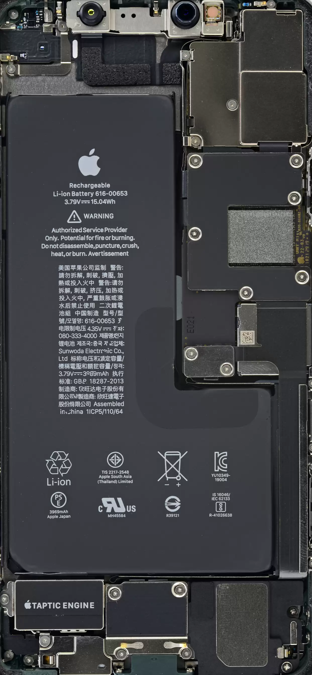 壁纸汇 | iPhone 11 系列内部结构及 X 光透视图(全尺寸)壁纸 壁纸汇 | iPhone 11 系列内部结构及 X 光透视图(全尺寸)壁纸