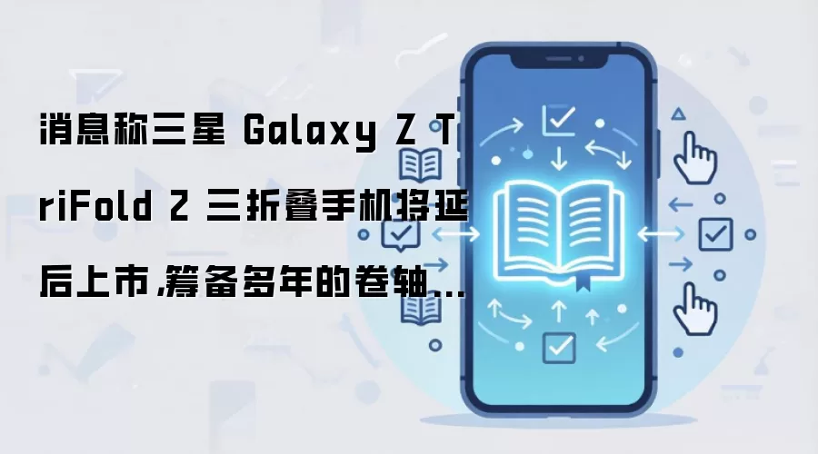 三星三折叠手机延期,卷轴屏手机有望提前发布_wishdown.com 消息称三星 Galaxy Z TriFold 2 三折叠手机将延后上市,筹备多年的卷轴屏手机有望提前推出