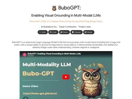 BuboGPT��ģ̬����֧���ı�ͼ����Ƶ