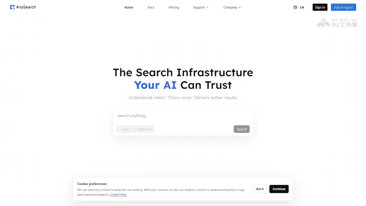 AnySearchרΪAI Agent�Ƴ���ʵʱ�ṹ����������
