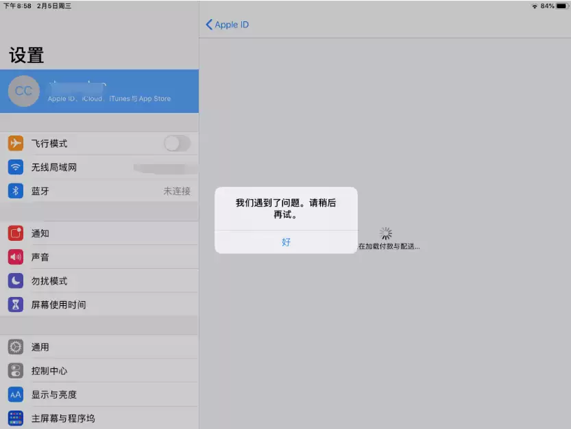 iPad����ʱ��ʾ�����븶���������δ���