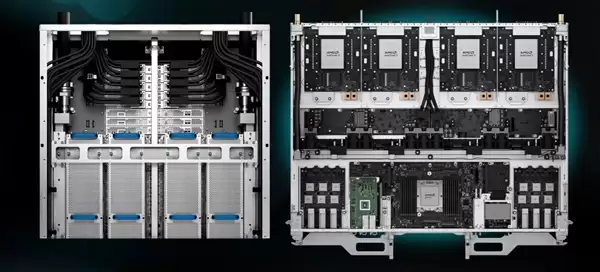 2.9 Exaflops全液冷巨兽!AMD首套AI机架Helios亮相:向NVIDIA发起全面挑战_wishdown.com 2.9 Exaflops全液冷巨兽!AMD首套AI机架Helios亮相:向NVIDIA发起全面挑战_wishdown.com