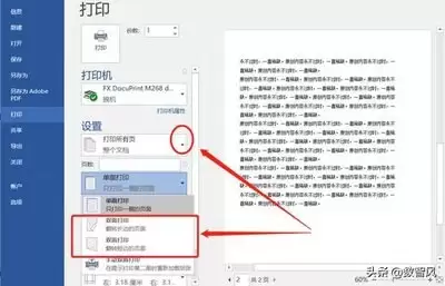 Word 2016双面打印参数设置方法_wishdown.com Word 2016双面打印参数设置方法_wishdown.com