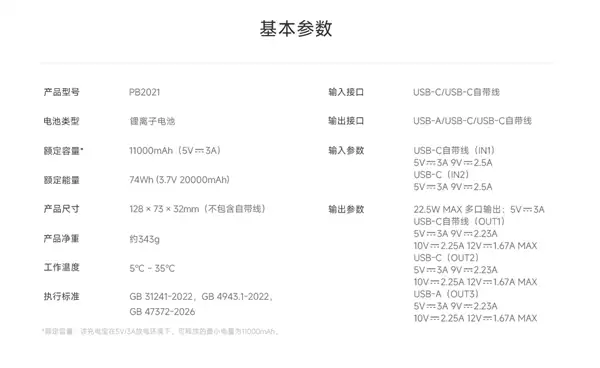 小米首款新国标移动电源149元开售 20000mAh针刺不起火不爆炸_wishdown.com 149元 小米首款新国标移动电源开售:20000mAh 针刺不起火、不爆炸