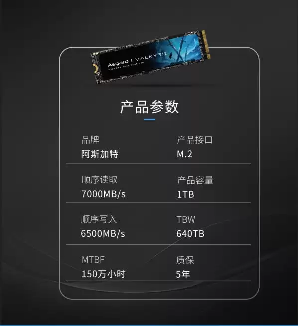 阿斯加特V7 SSD开售!1TB 999元 读速可达7000MB/s_wishdown.com 阿斯加特V7 SSD开售!1TB 999元 读速可达7000MB/s_wishdown.com