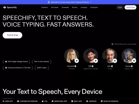 Speechify �ı�ת����Ӧ�� ��Ч�����ϳɹ���