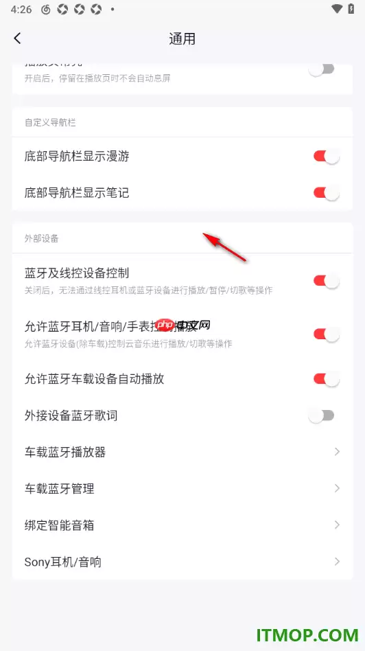 网易云音乐手机车载蓝牙自动播放设置方法_wishdown.com 网易云音乐手机车载蓝牙自动播放设置方法_wishdown.com