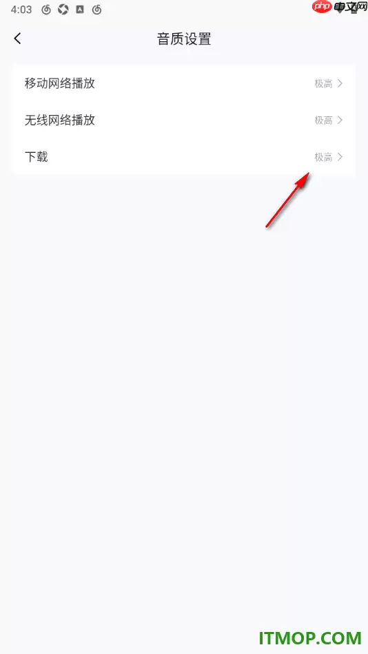 网易云音乐手机版更改默认下载音质教程_wishdown.com 网易云音乐手机版更改默认下载音质教程_wishdown.com