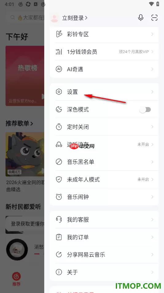 网易云音乐手机版更改默认下载音质教程_wishdown.com 网易云音乐手机版更改默认下载音质教程_wishdown.com
