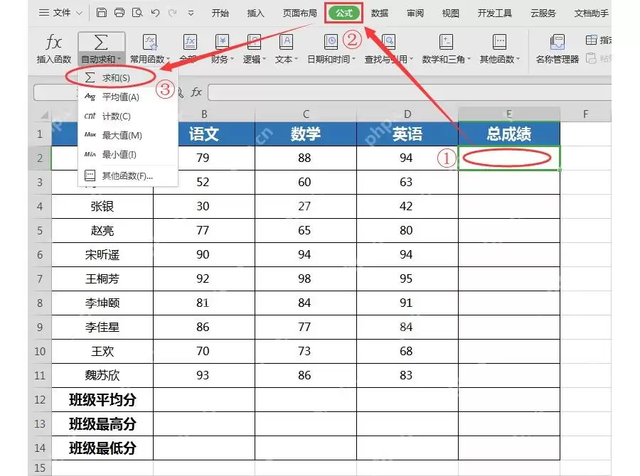 WPS表格公式怎么用?常用函数入门教程_wishdown.com WPS表格公式怎么用?常用函数入门教程_wishdown.com