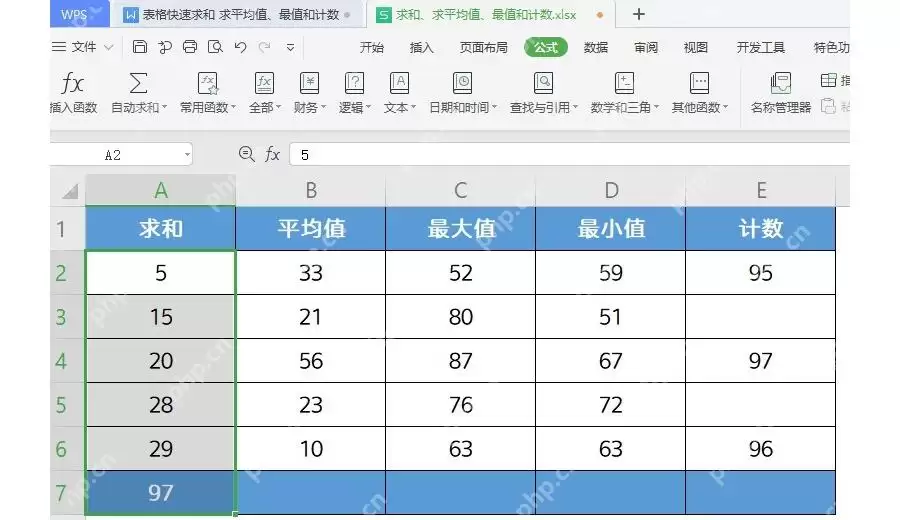 WPS表格公式怎么用?常用函数入门教程_wishdown.com WPS表格公式怎么用?常用函数入门教程_wishdown.com
