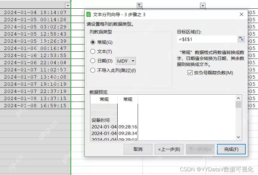 Excel中将一串数字变为日期及一列数据分成几列指南_wishdown.com Excel中将一串数字变为日期及一列数据分成几列指南_wishdown.com