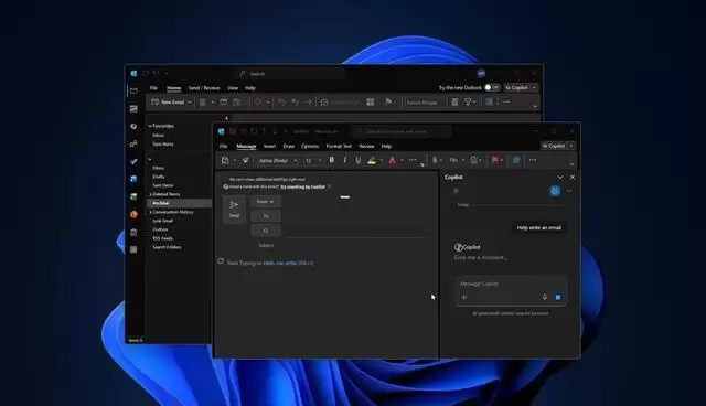 Win10/11经典版Outlook下月新增Copilot AI统一入口_wishdown.com 始终可见:微软Win10/Win11经典版Outlook下月将增Copilot AI统一入口