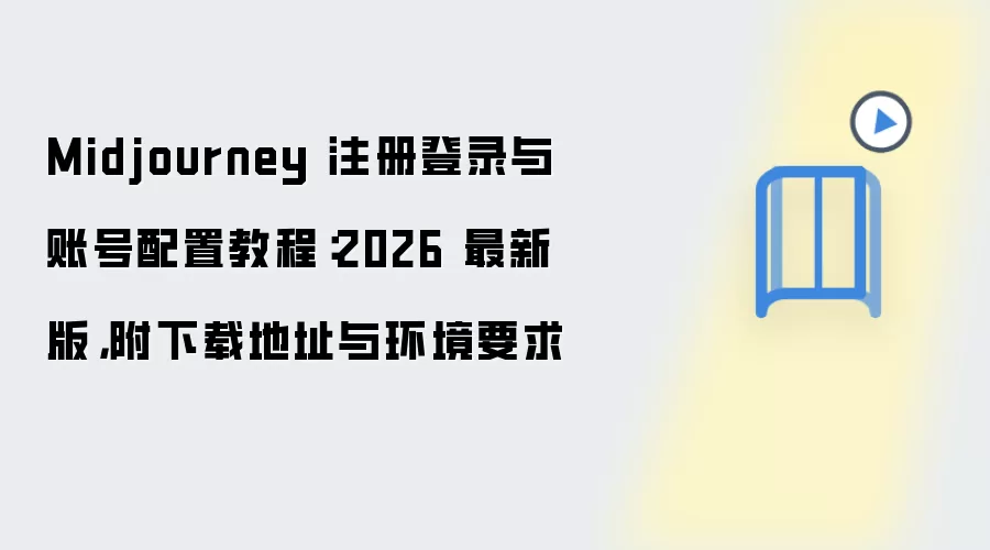 Midjourney 2026 ע���¼���˺����ý̳�������