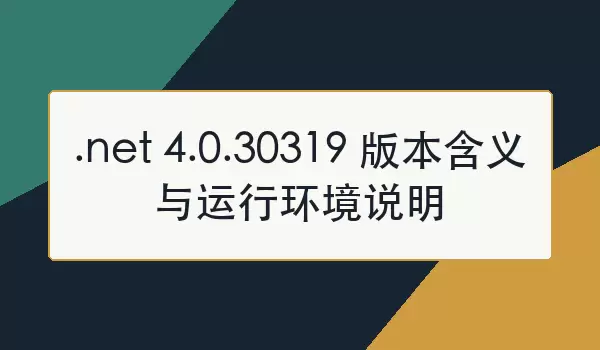 NET Framework 4.0.30319�汾���弰���л������