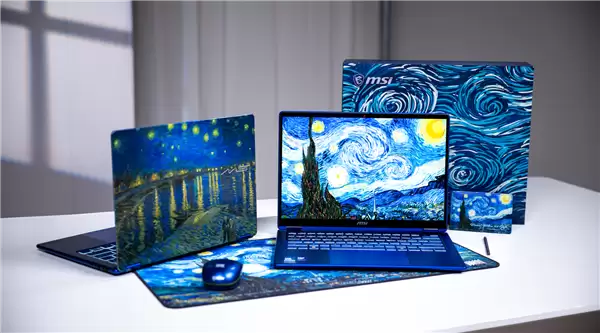 微星尊爵14 Flip AI+梵高限定版发售:经典传世名作融于机身_wishdown.com 微星尊爵14 Flip AI+梵高限定版发售:经典传世名作融于机身_wishdown.com